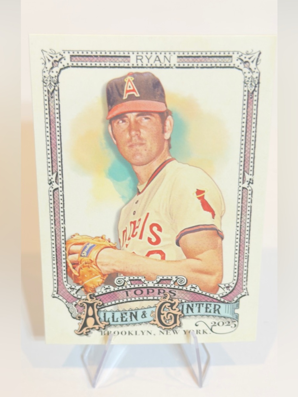 2025 Topps Cream and Red Allen & Ginter # 63 Nolan Ryan ( California Angels )